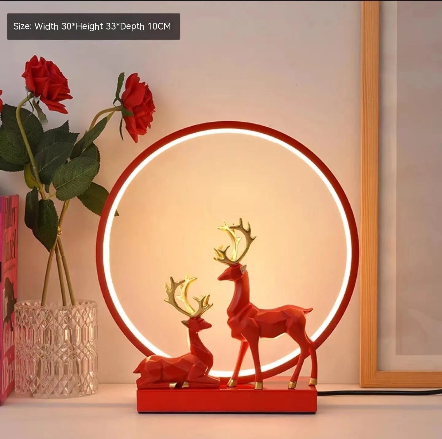 Modern simplicity bride dowry wedding night light with button and remote control switches in noble gold or white
