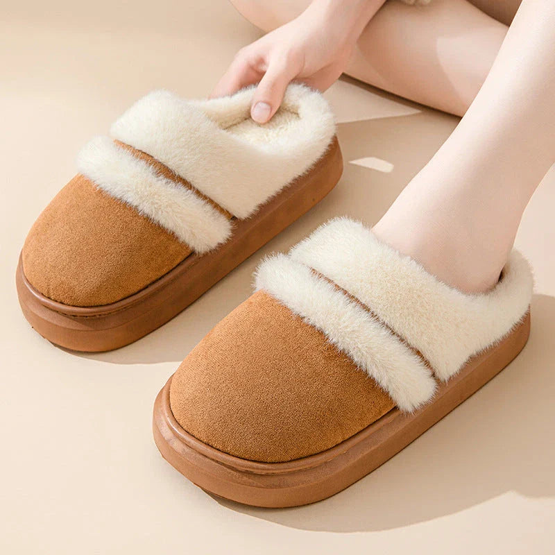 Cozy cotton house slippers for women in various colors, featuring a plush interior and non-slip soles for comfortable and stylish indoor wear