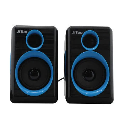USB cable speaker with 3.5mm audio socket wired computer speaker random colour