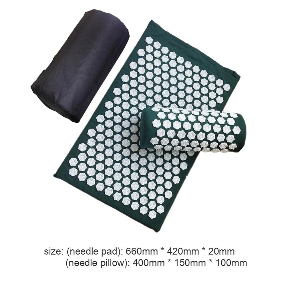 Lotus Acupressure Massage Set with pillow and mat for stress relief