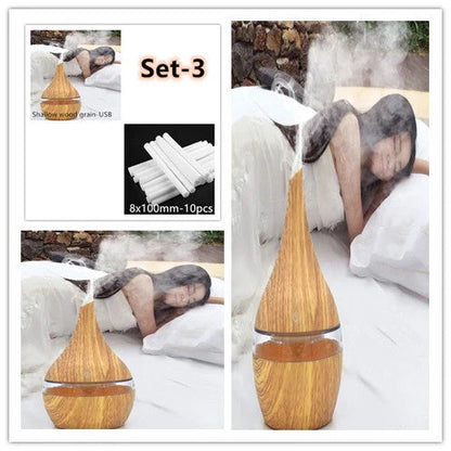 LED Essential Oil Diffuser with ultrasonic technology for calm and moisture