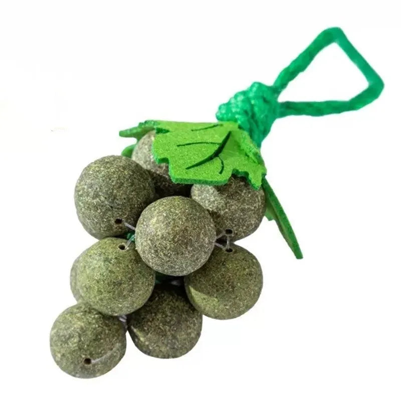 Mint Grape Cluster Teaser Molar Cat Toy made from cotton thread in mixed flavour