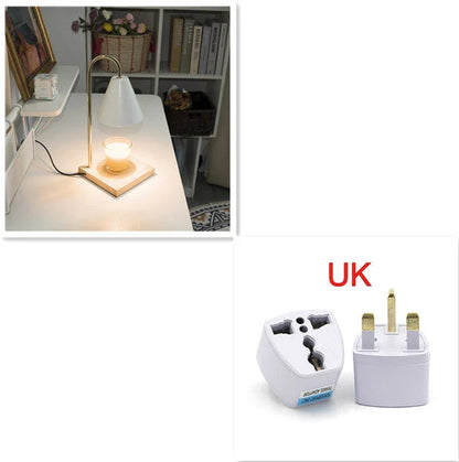 Versatile aromatherapy diffuser lamp with curvy stem, semi-matte finish, and adjustable soft halogen light for soothing fragrance and ambiance in Kiwi homes