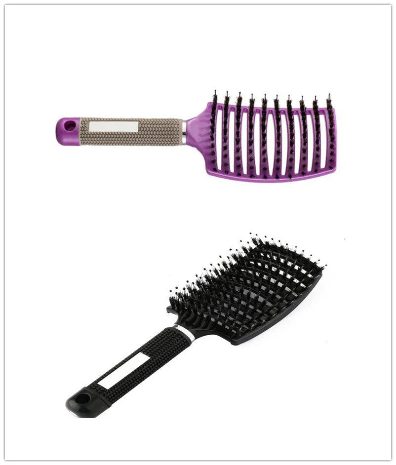 Ultra-Soft Detangling Hair Brush with Scalp Massage - Premium Bristles and Nylon for Effortless Tangle-Free Hair