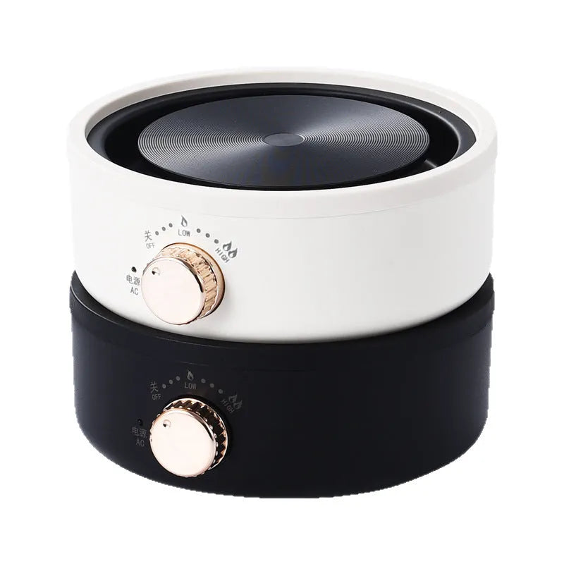 700W electric ceramic stove heating base in beige colour, 19cm x 19cm x 9cm