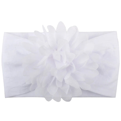 Handmade chiffon flower headband for babies in various colours