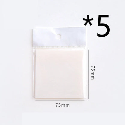 Waterproof PET transparent sticky notes in cartoon shapes for durable note-taking