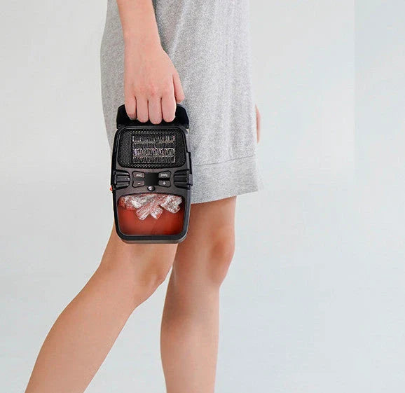 1000W portable electric heater with remote control and safety features