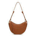 Urban minimalism soft PU shoulder bag in horizontal rectangular shape, available in four colours