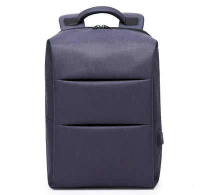 Black business anti-theft computer bag with 20-35L capacity and internal laptop pocket