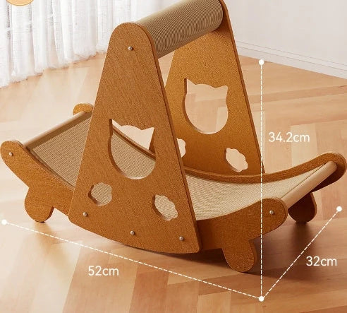 Durable sisal cat scratch board with integrated nest, perfect for protecting furniture and providing comfort for your cat