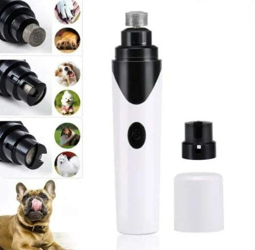 Cordless electric pet nail grinder with USB charging for stress-free, painless nail trimming for cats, dogs, rabbits, and other small animals