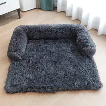 Washable pet mat with velvet fabric for sofa and car protection, available in multiple colours and sizes