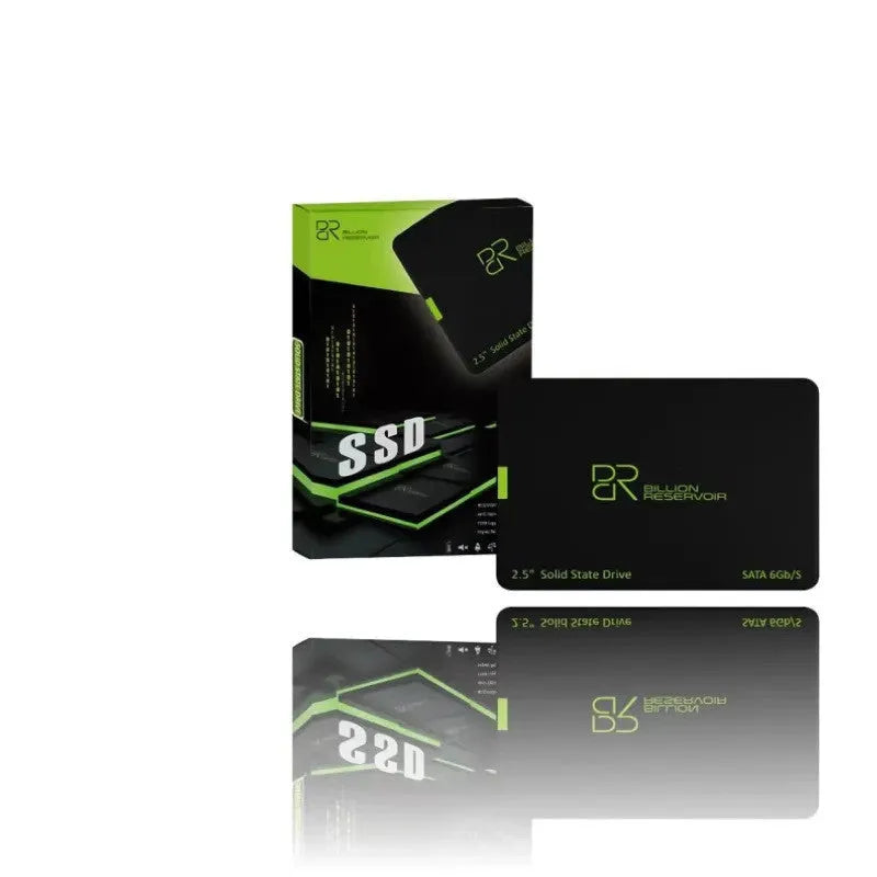 J11 2.5-inch SATA3 solid-state drive with black plastic housing, showing front connector.