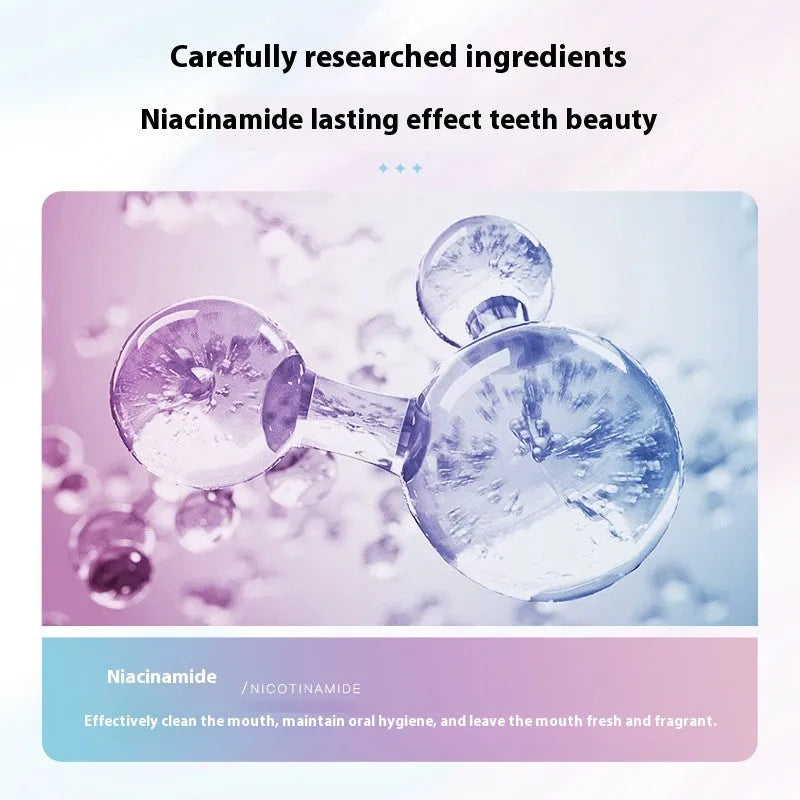 Nicotinamide Dazzling White Toothpaste 100g tube with whitening function for adult oral care