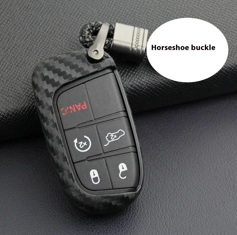 Silicone protective case for Dodge Chrysler Fiat car remote key with large head buckle option