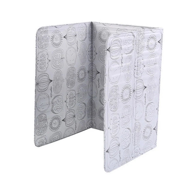 Foldable aluminium oil splatter screen for gas stoves