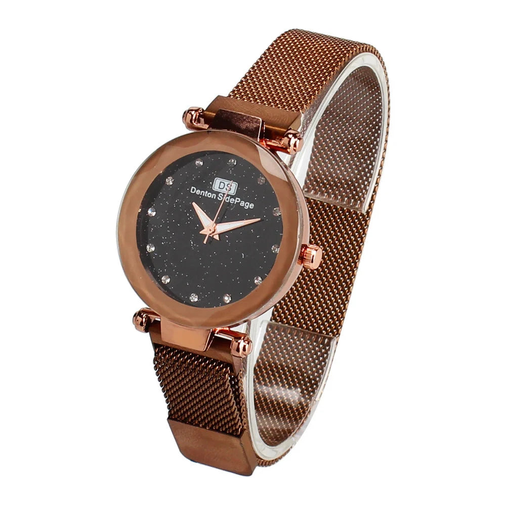 Star Watch in stainless steel with onion crown and small three-pin function