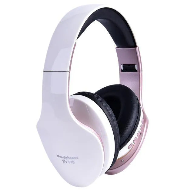 HobbyLane Bluetooth wireless headset in black, red, or white colour with over-ear design