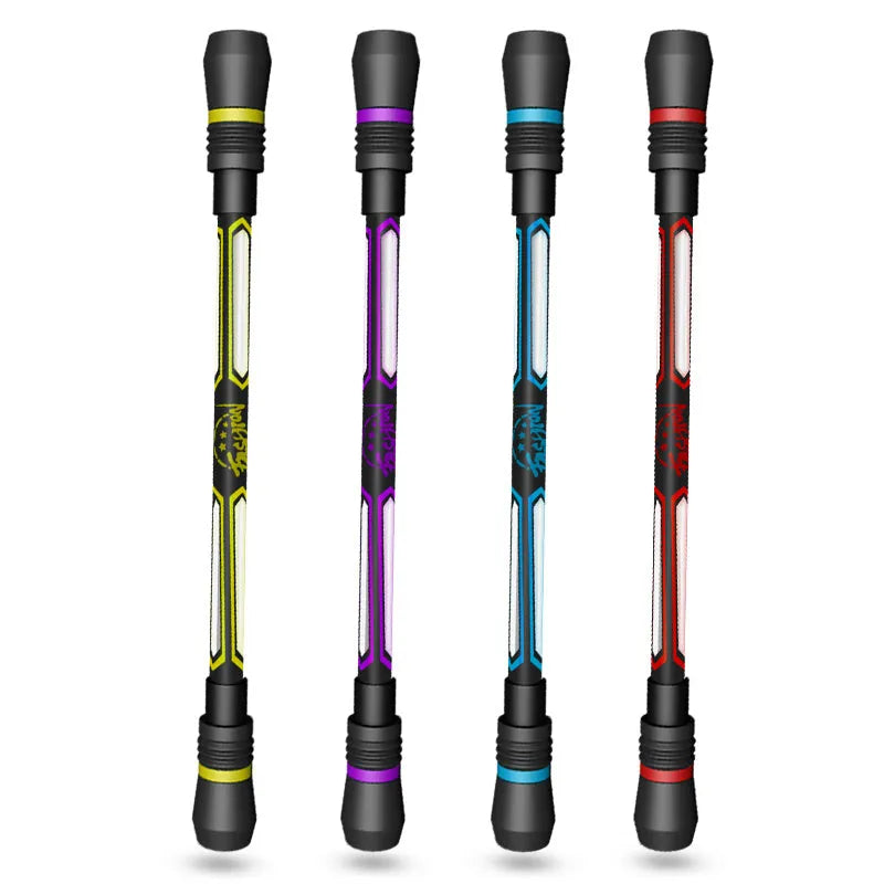Frosted silica gel anti-slip rotating pen showing 0.35mm tip and textured grip
