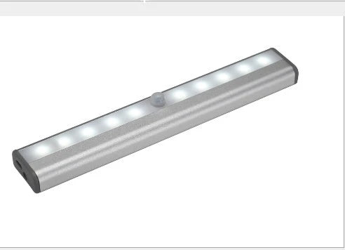 LED cabinet light with infrared sensor for automatic energy-saving illumination
