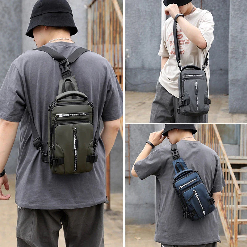 Shopfluxpro_NZ Versatile Crossbody Backpack for Men: Functional and Fashionable