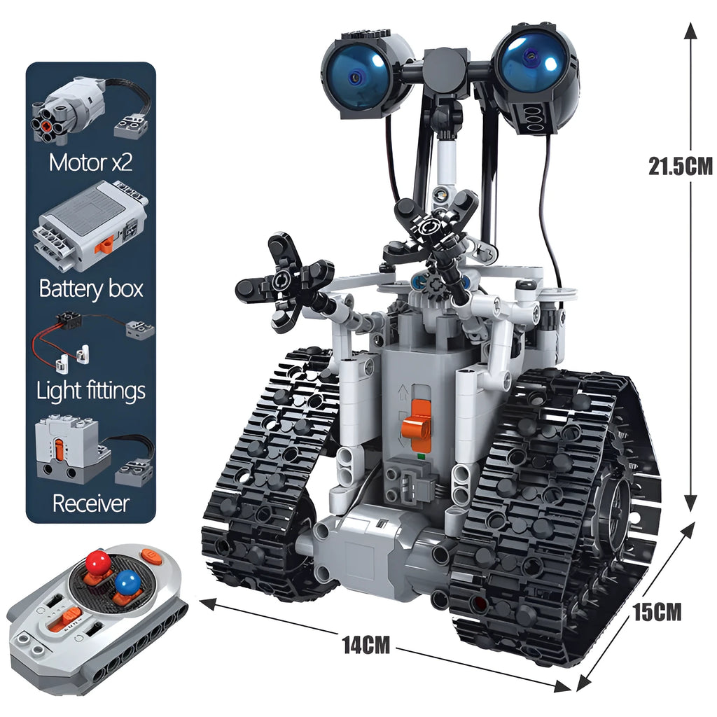 Robot electric control block building blocks in ABS plastic with smooth rounded corners for safe children's play