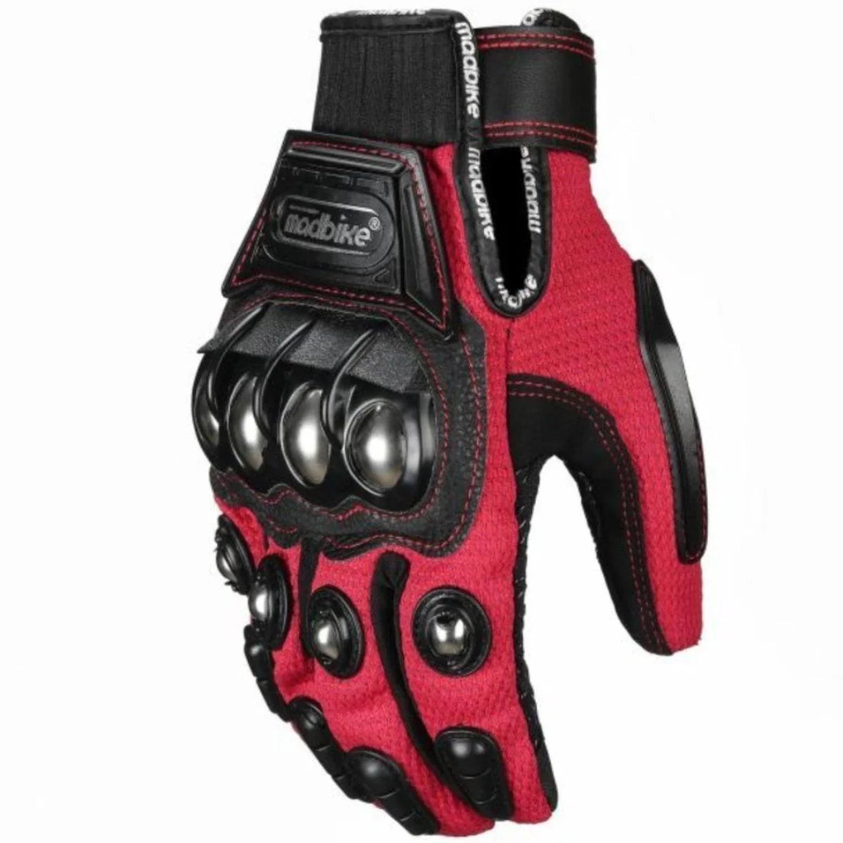 Alloy protective off-road motorcycle gloves with anti-skid palm design