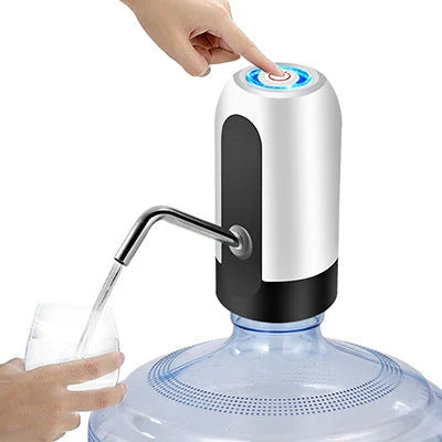 Automatic water bottle pump with USB charging, smart water dispensing device for home and office use