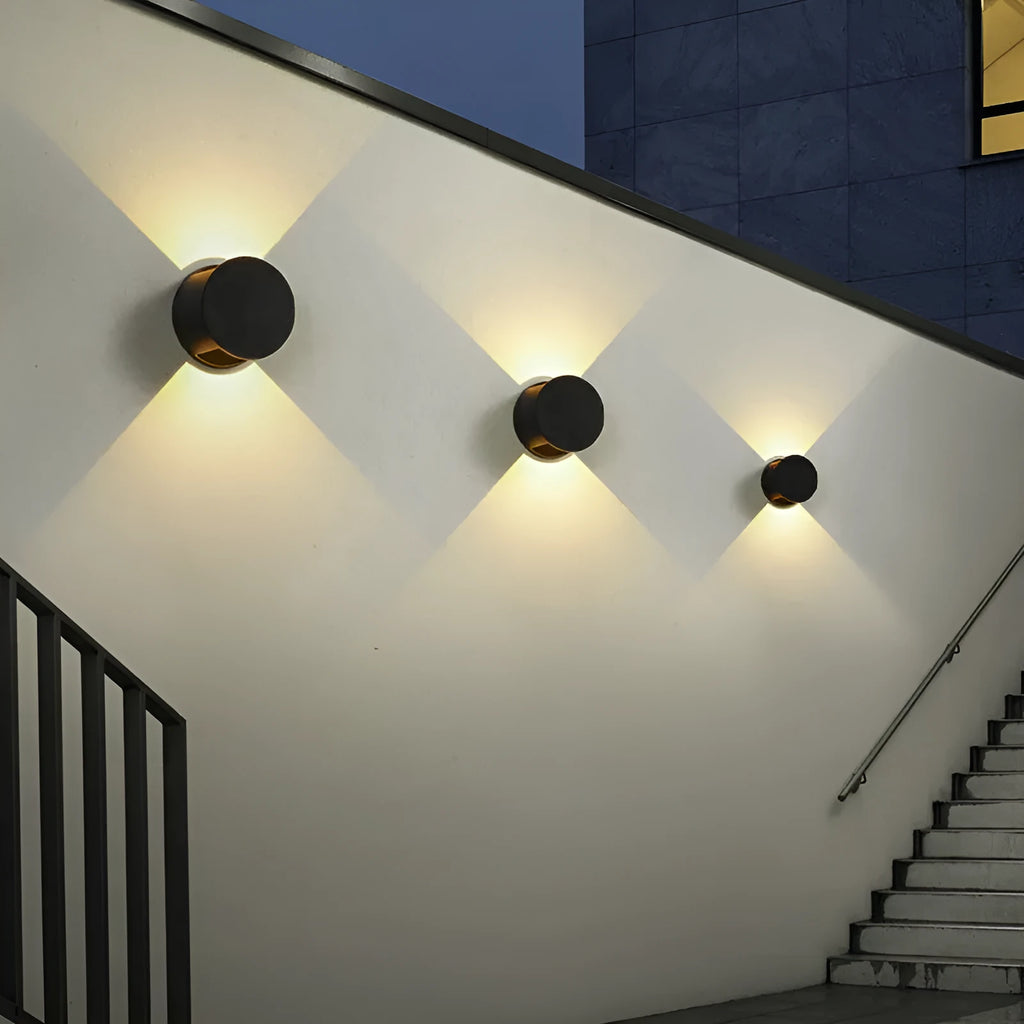 Modern minimalist wall lamp 10W 120x80mm frosted black fan design for home aisle balcony