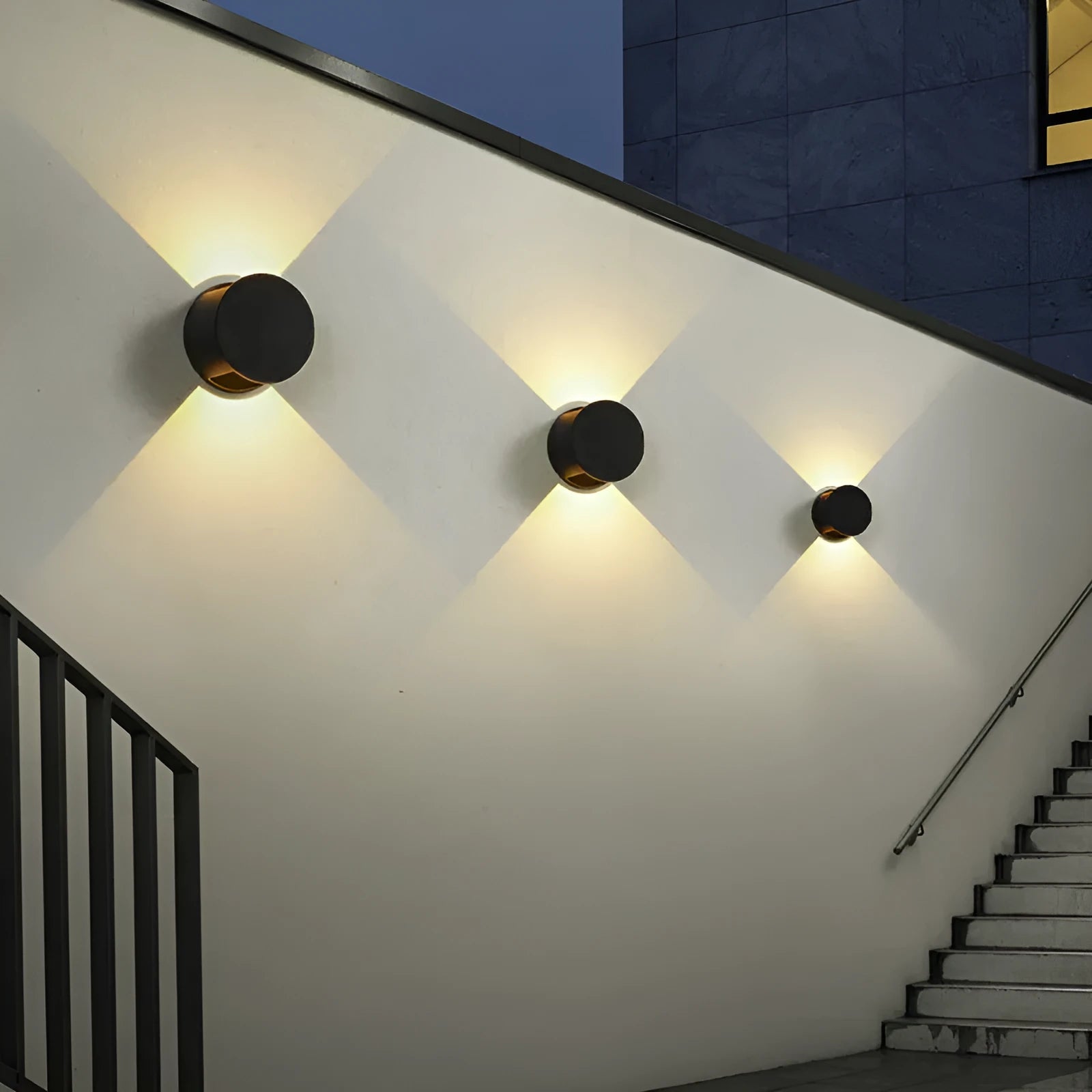 Modern minimalist wall lamp 10W 120x80mm frosted black fan design for home aisle balcony