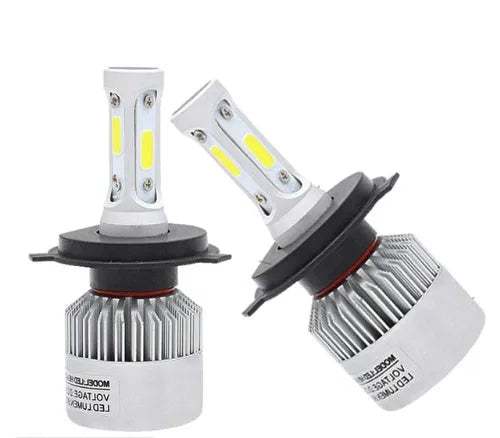 S2 car LED headlight with COB chip and cooling fan system