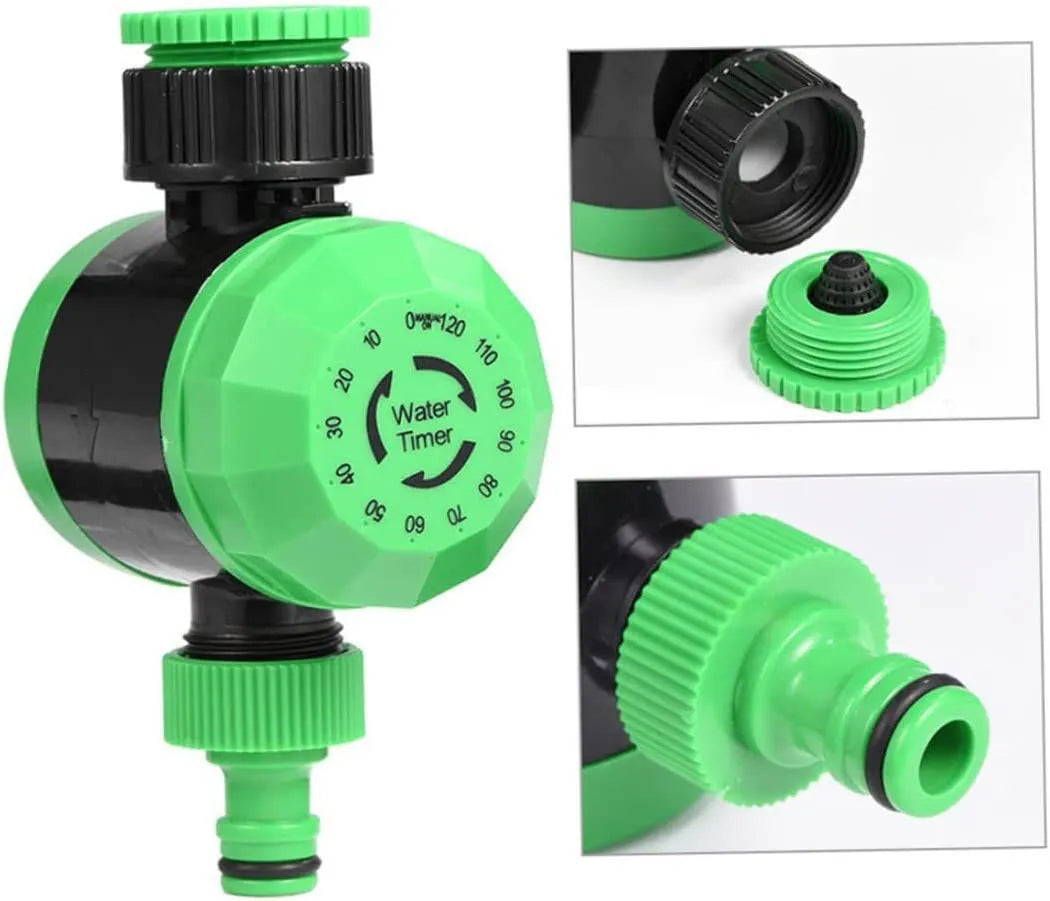 Home garden irrigation controller timer made of plastic, 140mm tall, mechanical water timer with dial for setting watering duration