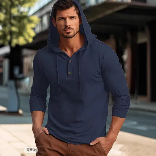 Cotton pullover hoodie sweatshirt in various colours with European and American sizing