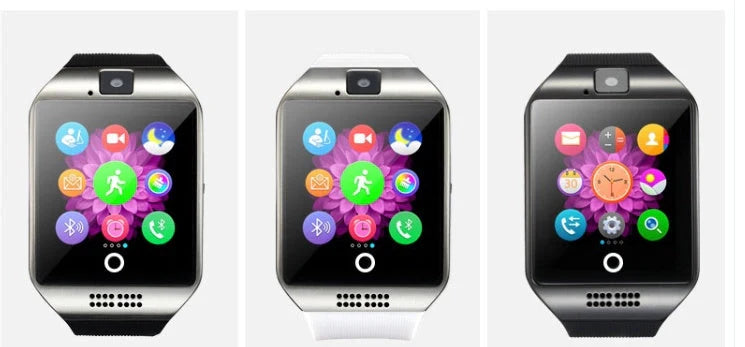 Bluetooth smart watch for men with touch screen and camera in various colors
