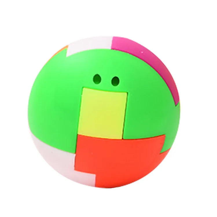 Mini ABS plastic building blocks 4.5cm for children ages 7-14, random colour assembled ball