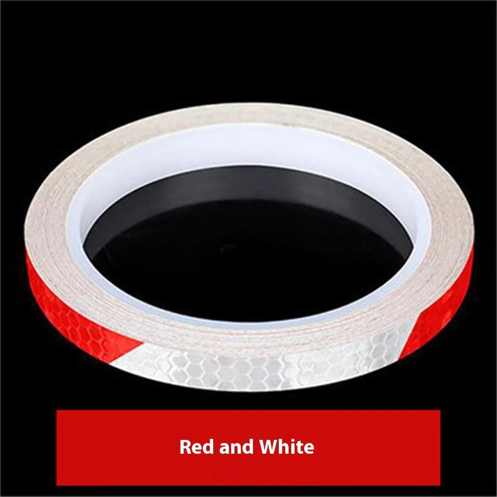 Reflective safety stickers for bicycles and vehicles in multiple colours