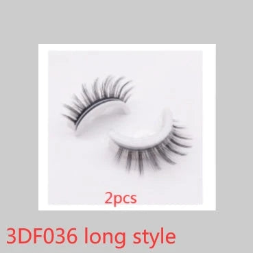 Captivating 3D layered mink-like false eyelashes for bold, voluminous eye makeup looks