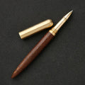 Brass sandalwood signature pen showing metal and wood construction with choice of five wood colour options
