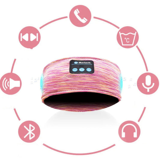 Wireless eye mask with Bluetooth headset in pink, black, grey, rose red, and lake blue options