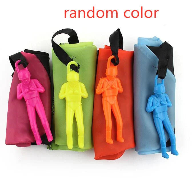 Mini soldier camouflage parachute toy in various colours for outdoor educational play