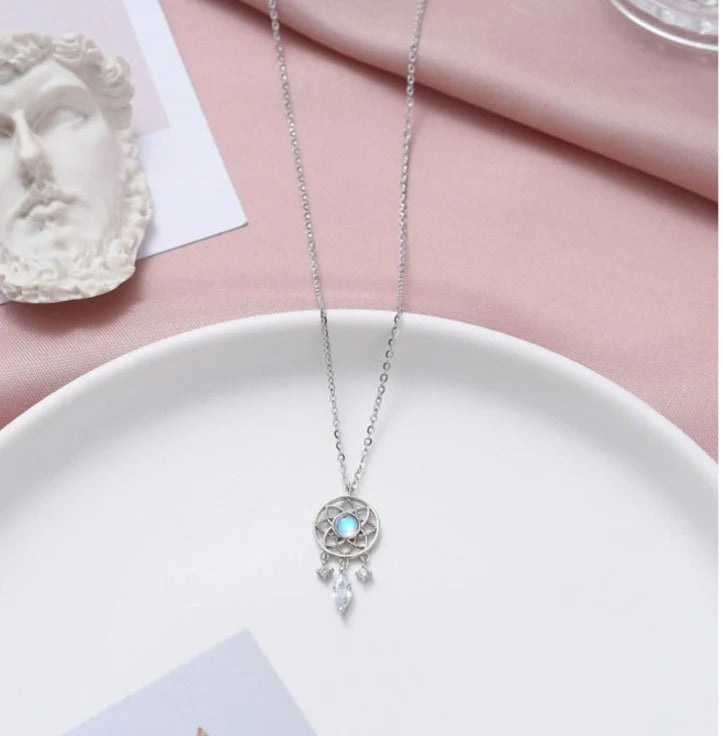 Super Fairy Retro Cold Wind Dream Catcher Pendant with tassels and rainbow details