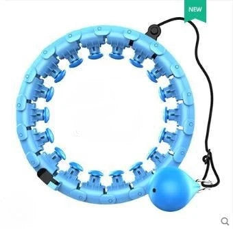 Magic Smart Hoop - Adjustable fitness hoop with massage features in pink, blue, and purple