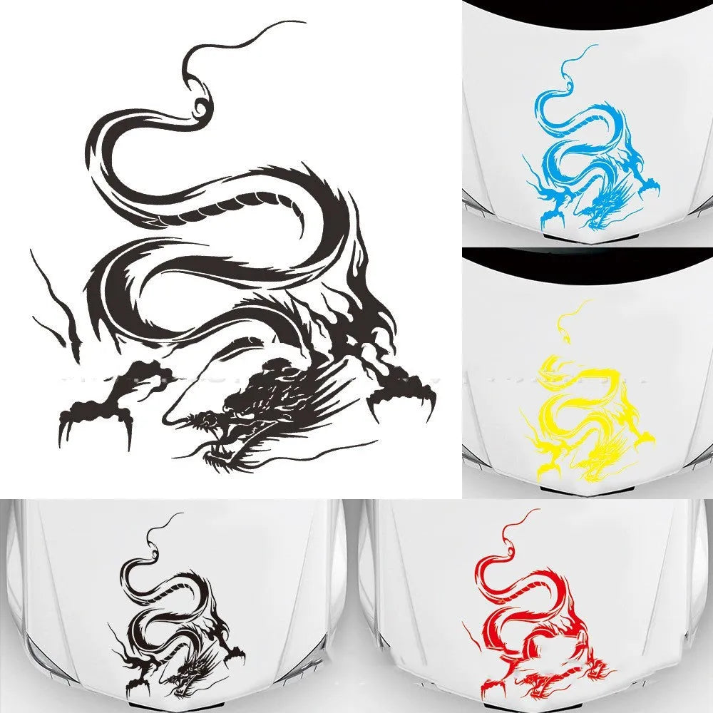 Large dragon car body sticker measuring 50 by 36 centimetres for vehicle modification
