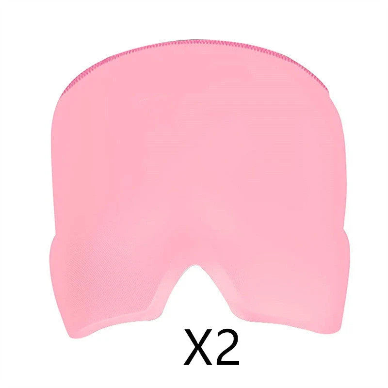 Soothing Ice Pack Eye Mask for Headache Relief - Chillable gel pack, soft fabric, customizable fit for relaxation and rejuvenation