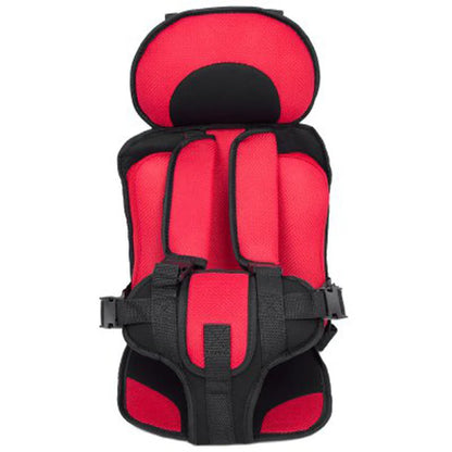 Portable baby safety seat mat with adjustable safety belt for car strollers