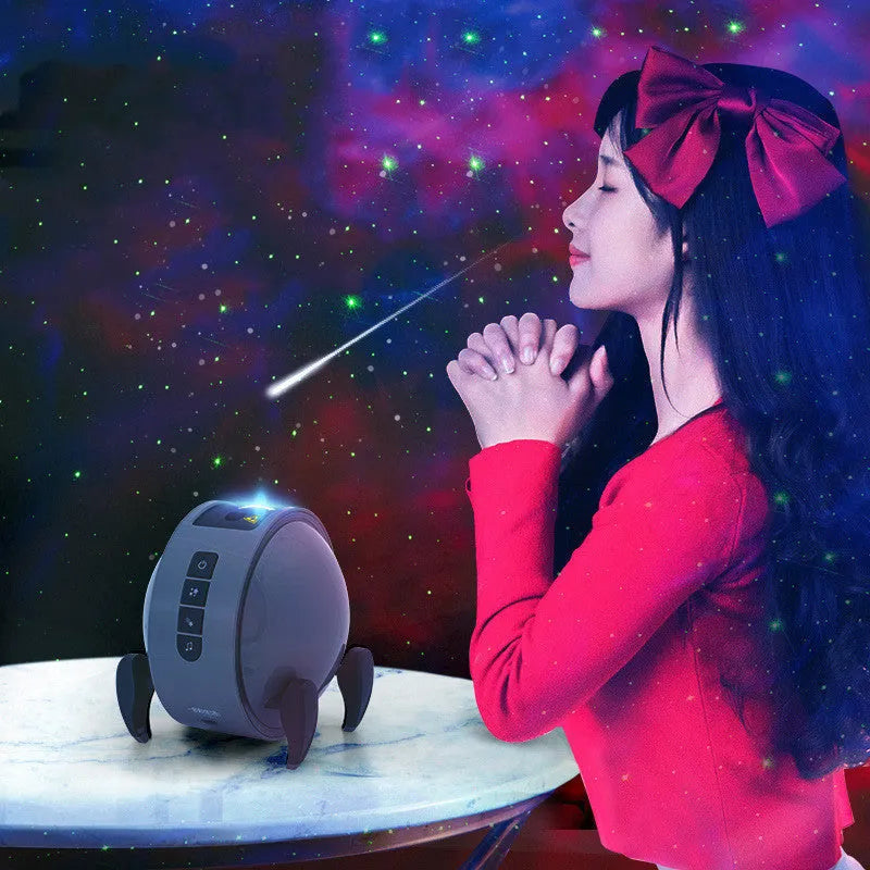 Dream Starry Sky Projector HD laser projection lamp with USB cable, compact ABS PC housing, 12.8x11.5x13.3cm