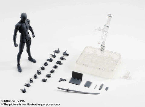 Articulated human mannequin kits for artists with interchangeable accessories