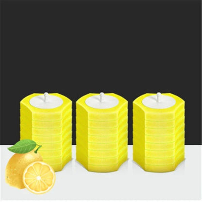 Disposable toilet brush with plastic handle and sponge head for hygienic cleaning