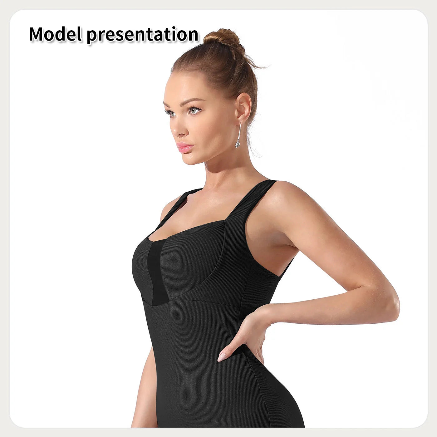 Women's lightweight polyester dress in black and coffee colours, sizes S to 3XL